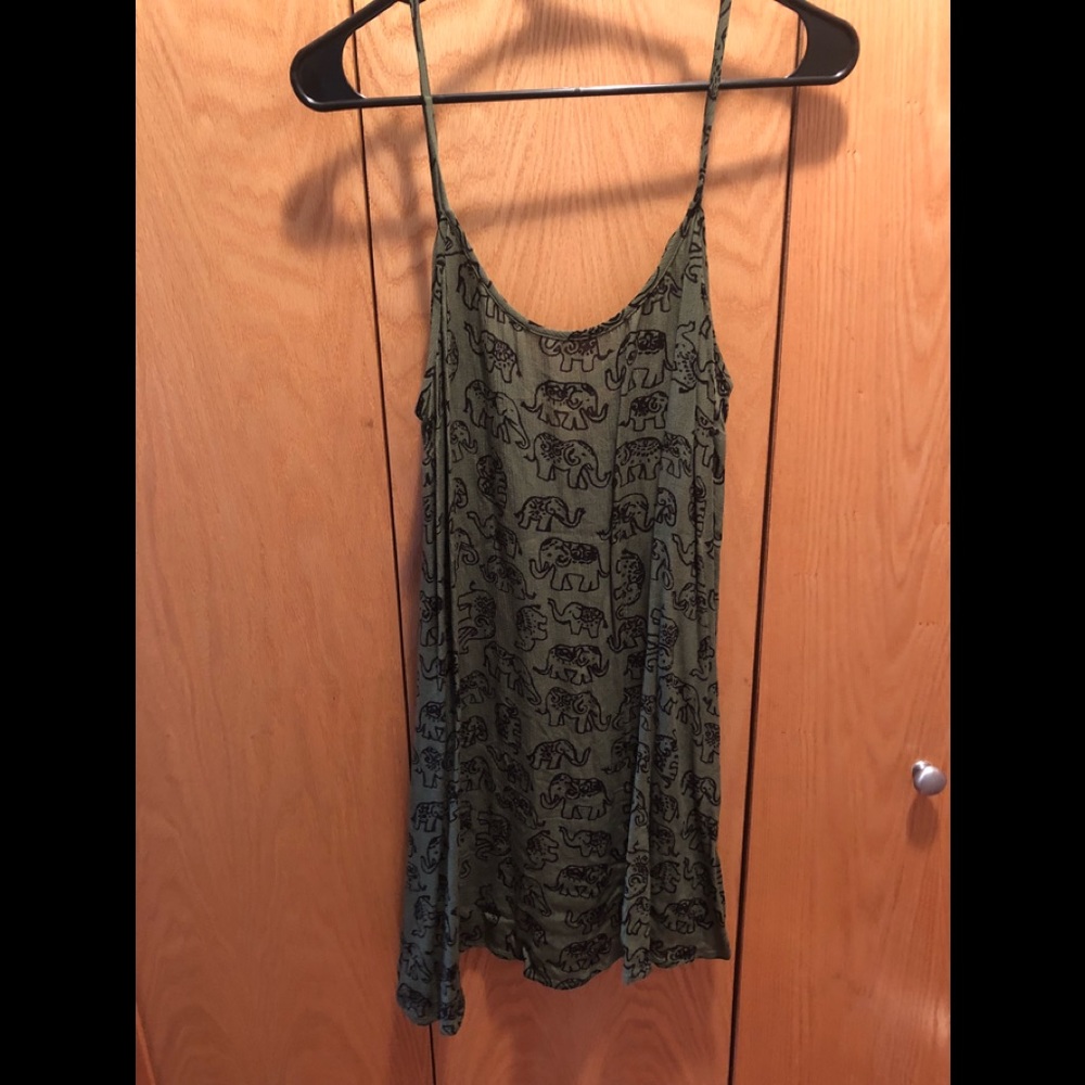 Army Green Elephant Dress